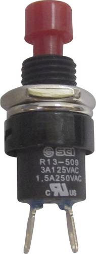 TRU Components 1587747 TC-R13-509A-05RT Drucktaster 250 V/AC 1.5 A 1 x Aus/(Ein) tastend