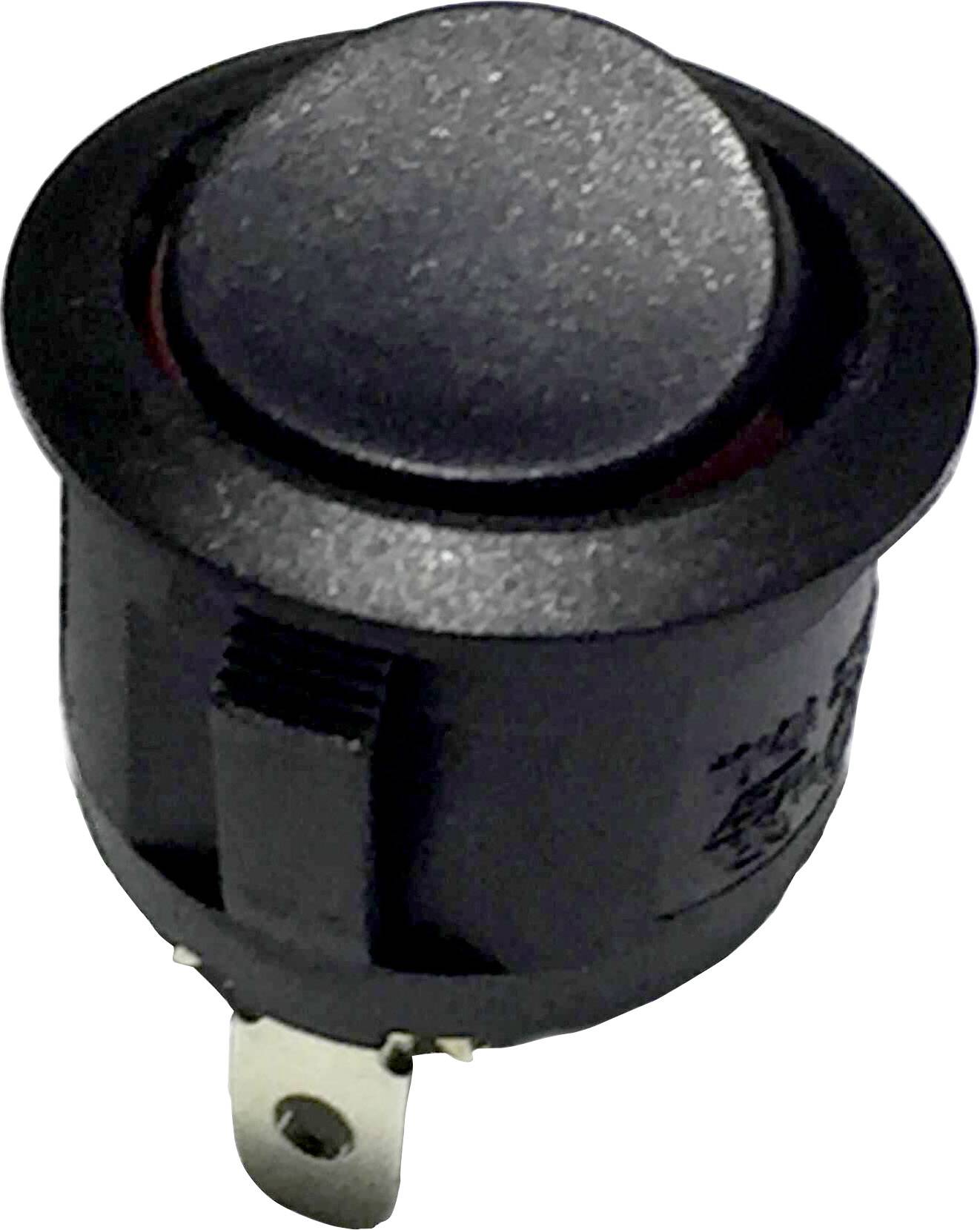 TRU Components 701252 Wippschalter R13-112A2 B/B/R 250 V/AC 6A 1 x Aus/Ein rastend