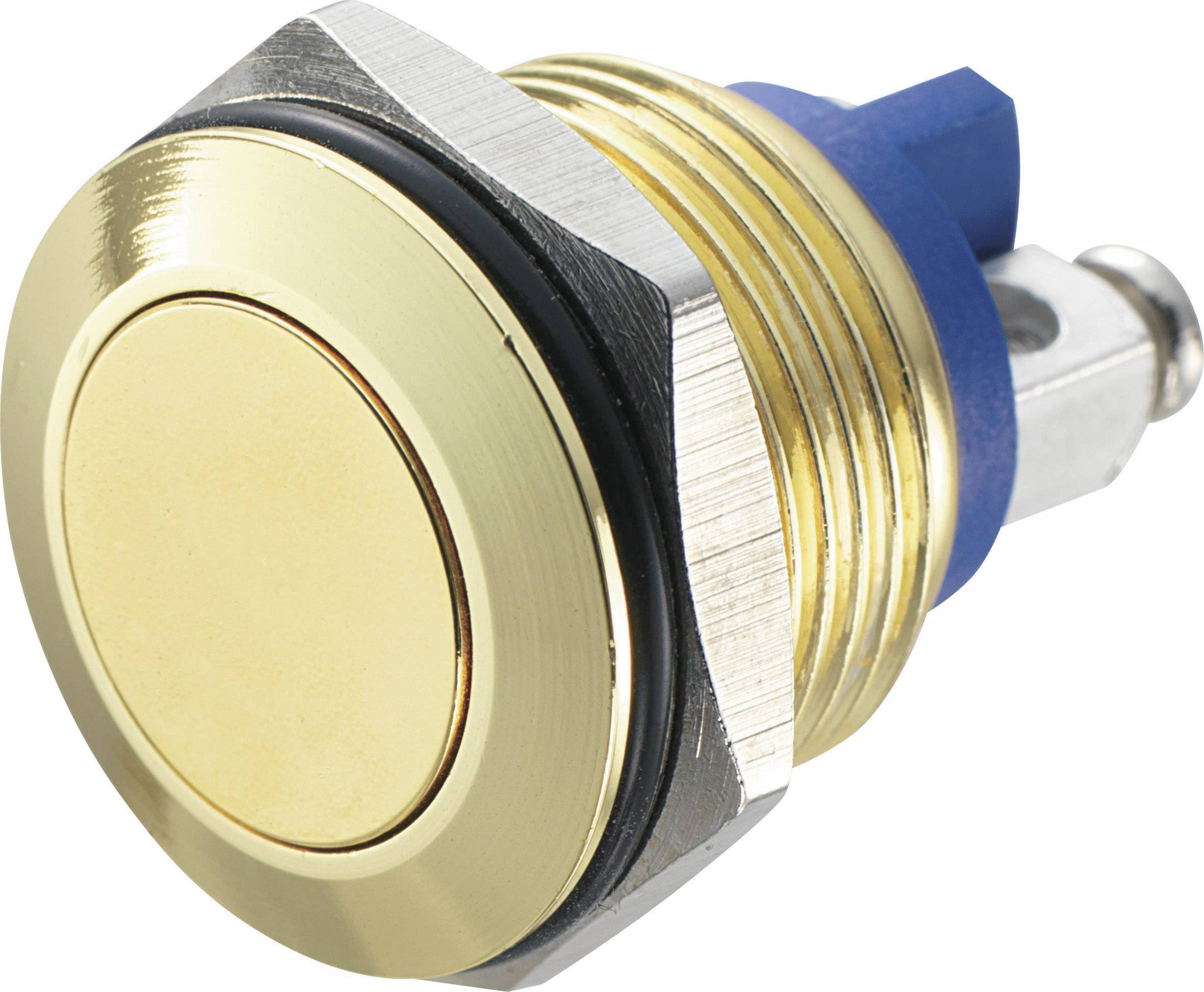 TRU Components GQ 16F-G Vandalismusgeschützter Drucktaster 48 V/DC 2A 1 x Aus/(Ein) IP65 tastend 1St.