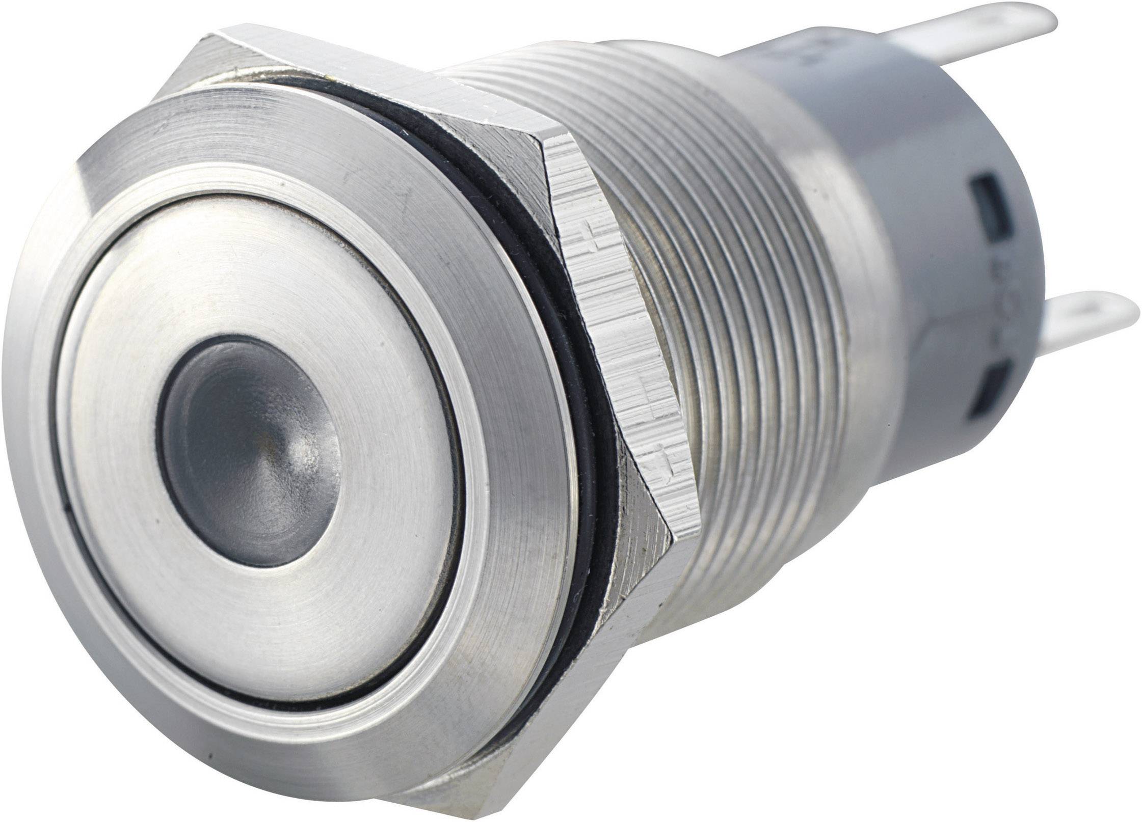 TRU Components LAS1-AGQ-22ZD, RD Vandalismusgeschützter Druckschalter 250 V/AC 5A 2 x Ein/Ein IP67 rastend 1St.