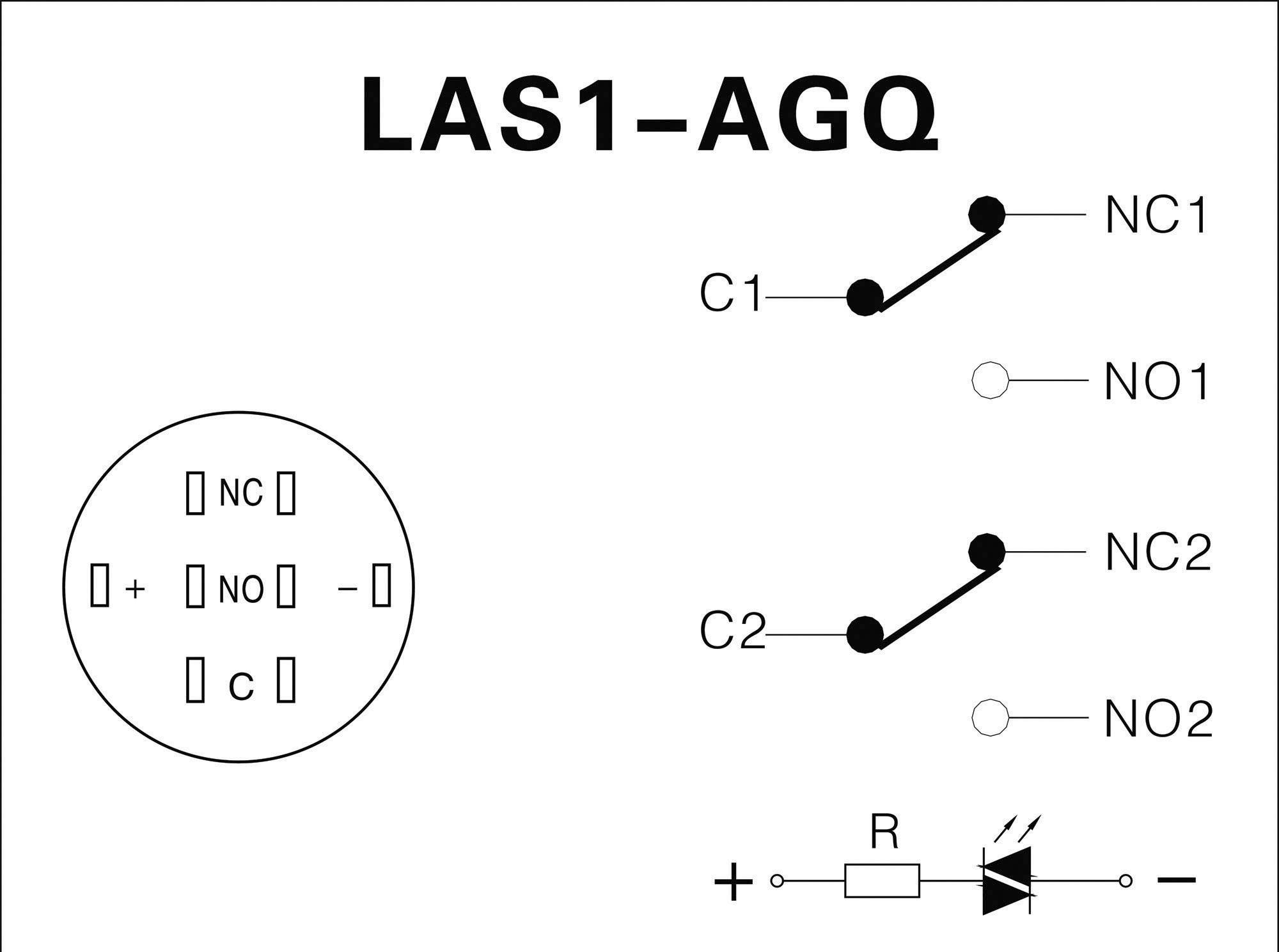 TRU Components 701312 LAS1-AGQ-22E, GN Vandalismusgeschützter Drucktaster 250 V/AC 5A 2 x Ein/(Ein) tastend Grün IP67 1St.