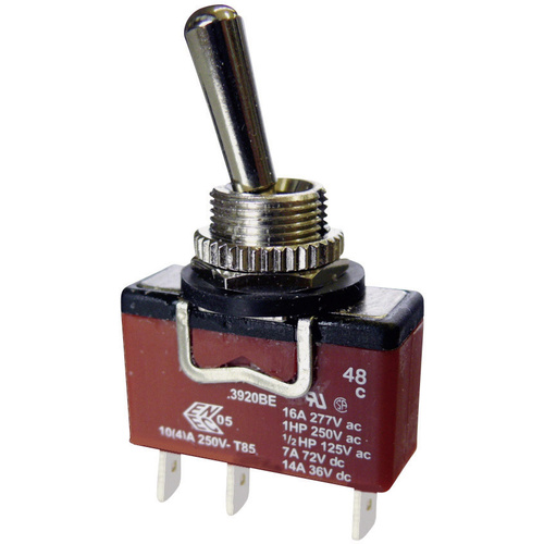 Interrupteur à levier 1 x (On)/Off/On Arcolectric (Bulgin Ltd.) C3921BEAAA 250 V/AC 10 A IP67 momentané/0/permanent 1 pc(s)