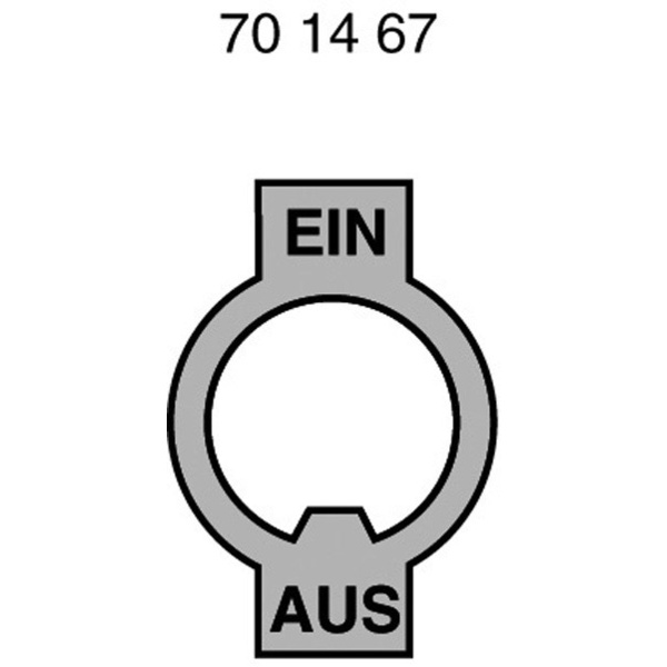 Marquardt 240.002.021 Bezeichnungsschild Aufdruck-Motiv EIN/AUS Metall