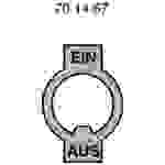 Marquardt 240.002.021 Bezeichnungsschild Aufdruck-Motiv EIN/AUS Metall