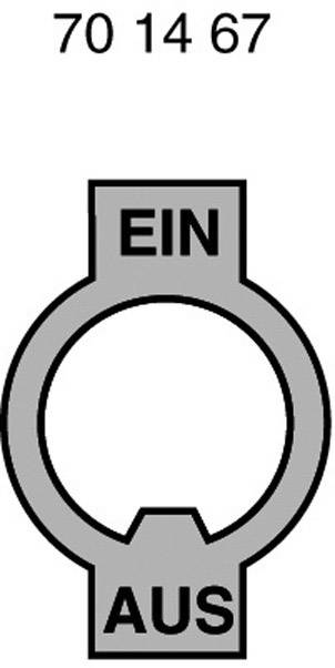 Marquardt 240.002.021 Bezeichnungsschild Aufdruck-Motiv EIN/AUS Metall