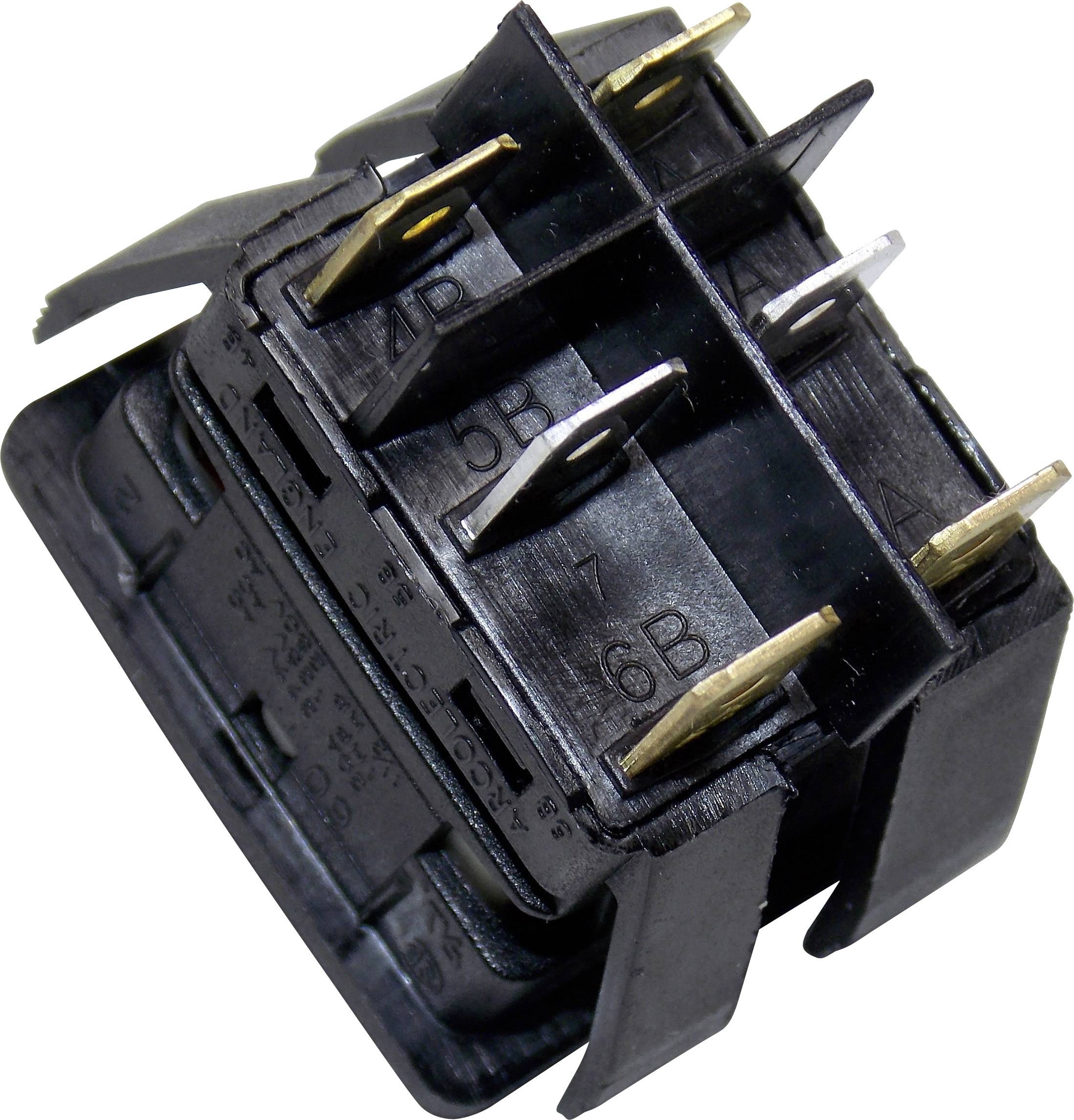 Arcolectric (Bulgin Ltd.) C6057ALFAB Wippschalter C6057ALFAB 24V DC/AC 16A 2 x Aus/Ein rastend 1St.