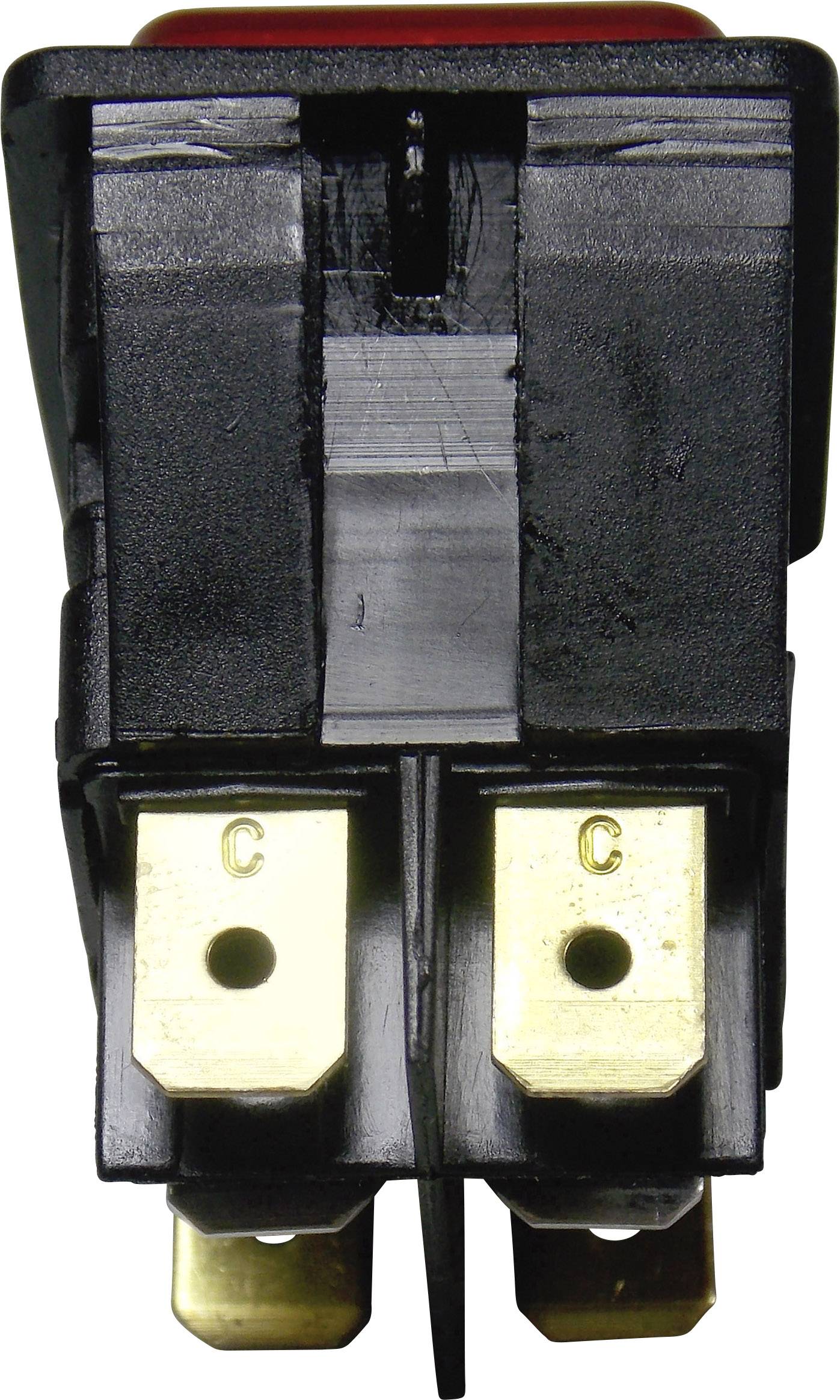 Arcolectric (Bulgin Ltd.) C6057ALFAB Wippschalter C6057ALFAB 24V DC/AC 16A 2 x Aus/Ein rastend 1St.