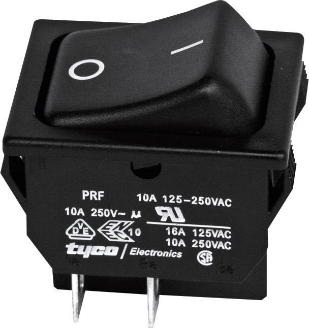 TE Connectivity 1634201-2 Wippschalter 1634201-2 250 V/AC 10 A 2 x Aus/Ein rastend 1 St.