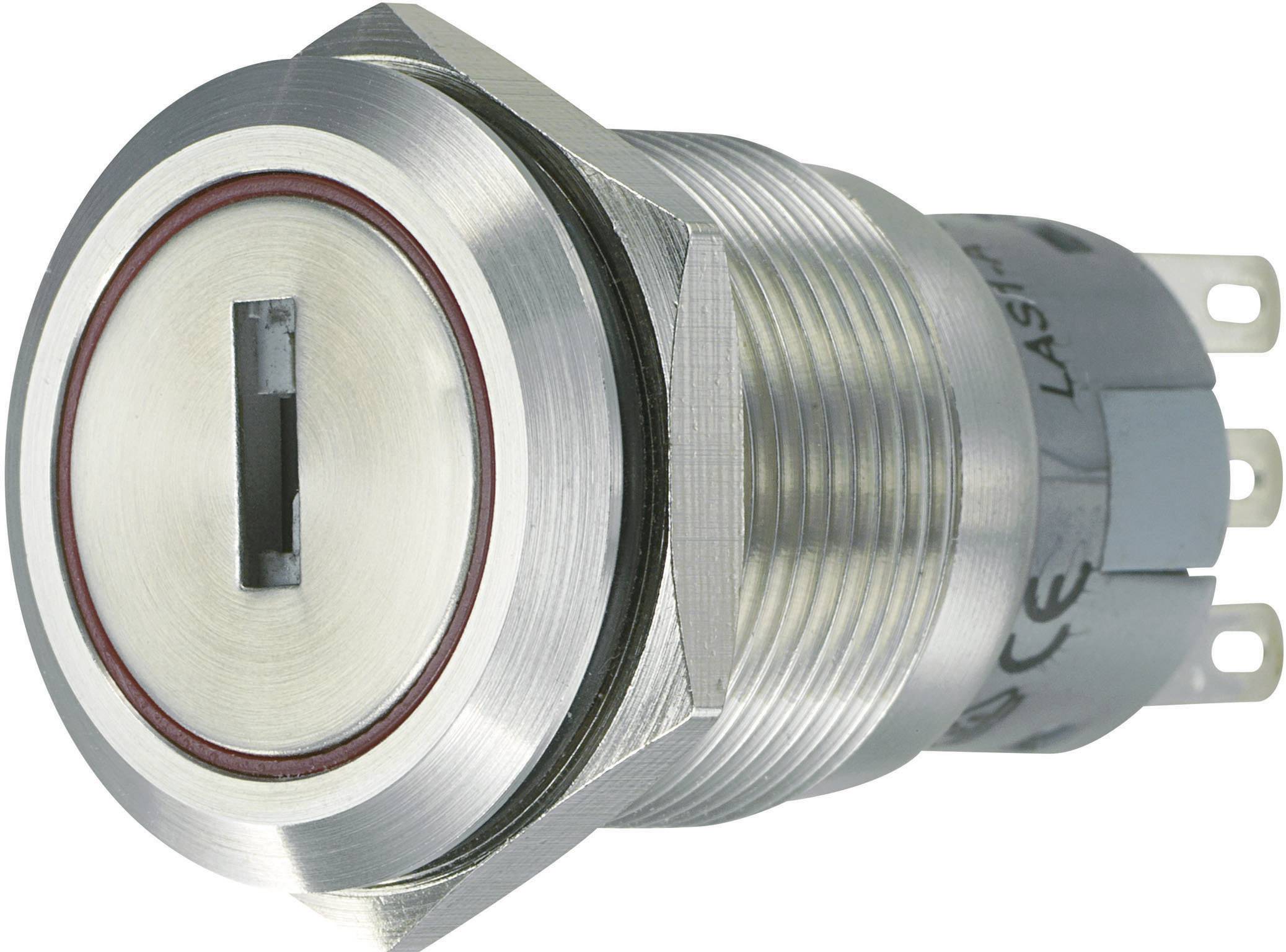 TRU Components 701824 LAS1-AGQ-22Y/31 Vandalismusgeschützter Schlüsselschalter 250 V/AC 5 A 2 x Ein