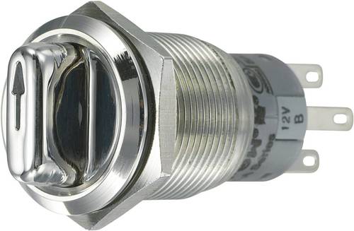 TRU Components 701826 LAS1-AGQ-22XD/31/B Vandalismusgeschützter Drehschalter 250 V/AC 3 A Schaltpos