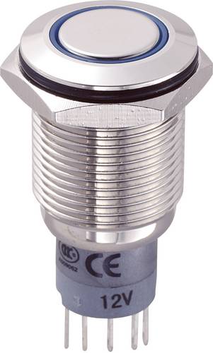 TRU Components 701857 LAS2GQF-11E/B/12V/N/P Vandalismusgeschützter Drucktaster 250 V/AC 3 A 1 x Ein