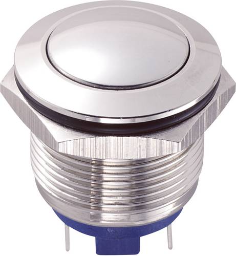 TRU Components GQ19B-10/J/S Vandalismusgeschützter Drucktaster 48 V/DC 2 A 1 x Aus/(Ein) tastend 1