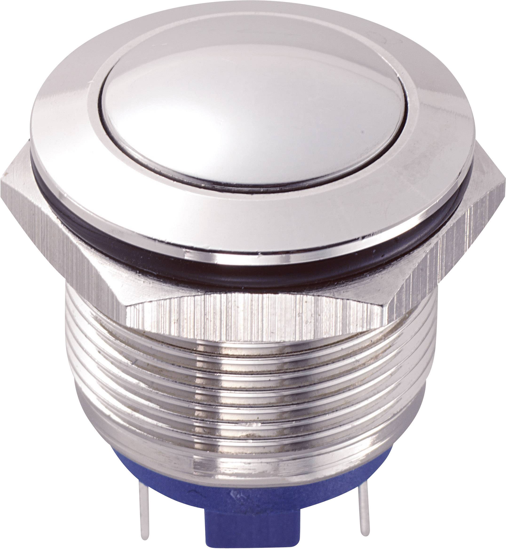 TRU Components GQ19B-10/J/S Vandalismusgeschützter Drucktaster 48 V/DC 2 A 1 x Aus/(Ein) tastend 1