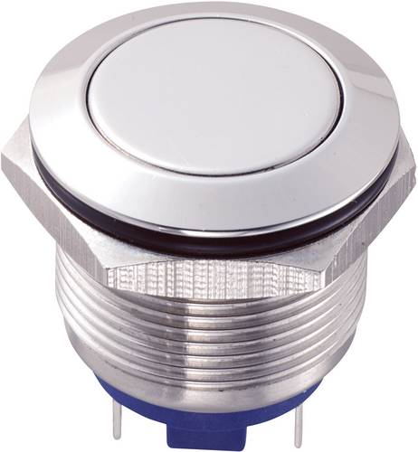 TRU Components GQ19F-10/J/S Vandalismusgeschützter Drucktaster 48 V/DC 2 A 1 x Aus/(Ein) tastend 1