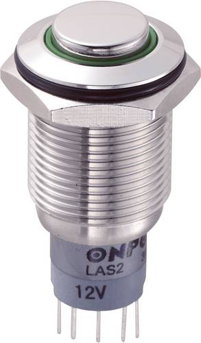 TRU Components 701933 LAS2GQH-11E/G/12V/S/P Vandalismusgeschützter Drucktaster 250 V/AC 3 A 1 x Ein