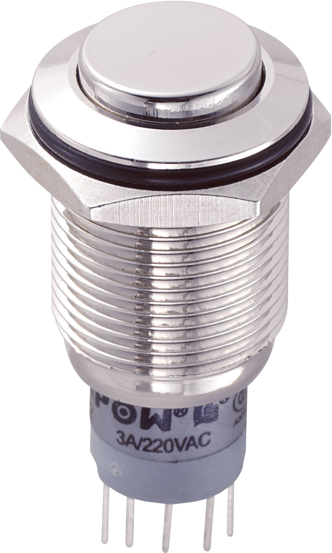 TRU Components 701944 LAS2GQH-22Z/N/P Vandalismusgeschützter Druckschalter 250 V/AC 3 A 2 x Ein/Ein