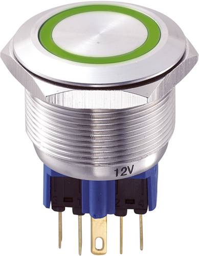GQ25-11E/G/12V Vandalismusgeschützter Drucktaster 250 V/AC 5 A 1 x Ein/(Ein) IP65 ta