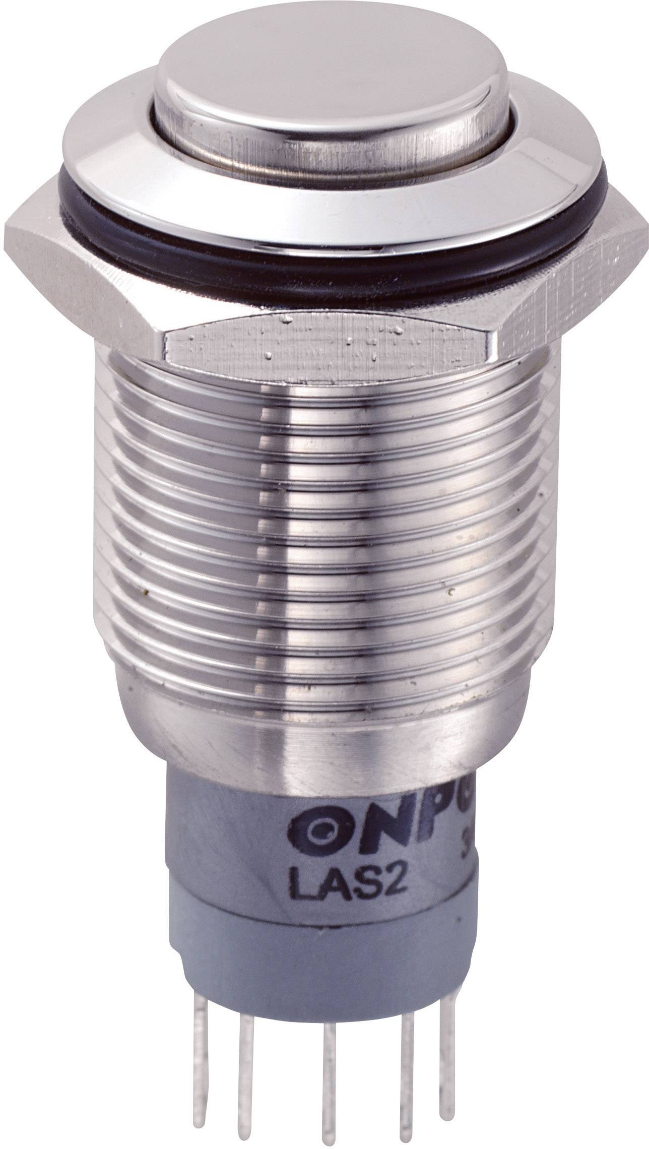 Metallschalter mit sechs Anschlüssen, geeignet für industrielle Anwendungen. Enthält den Aufdruck 'LAS2' und das Logo 'ONP'.