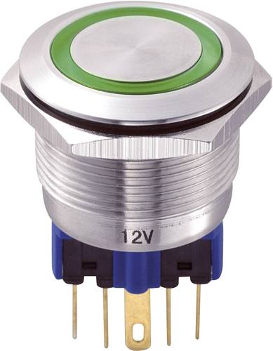 GQ22-11E/G/12V Vandalismusgeschützter Drucktaster 250 V/AC 5 A 1 x Ein/(Ein) IP65 ta