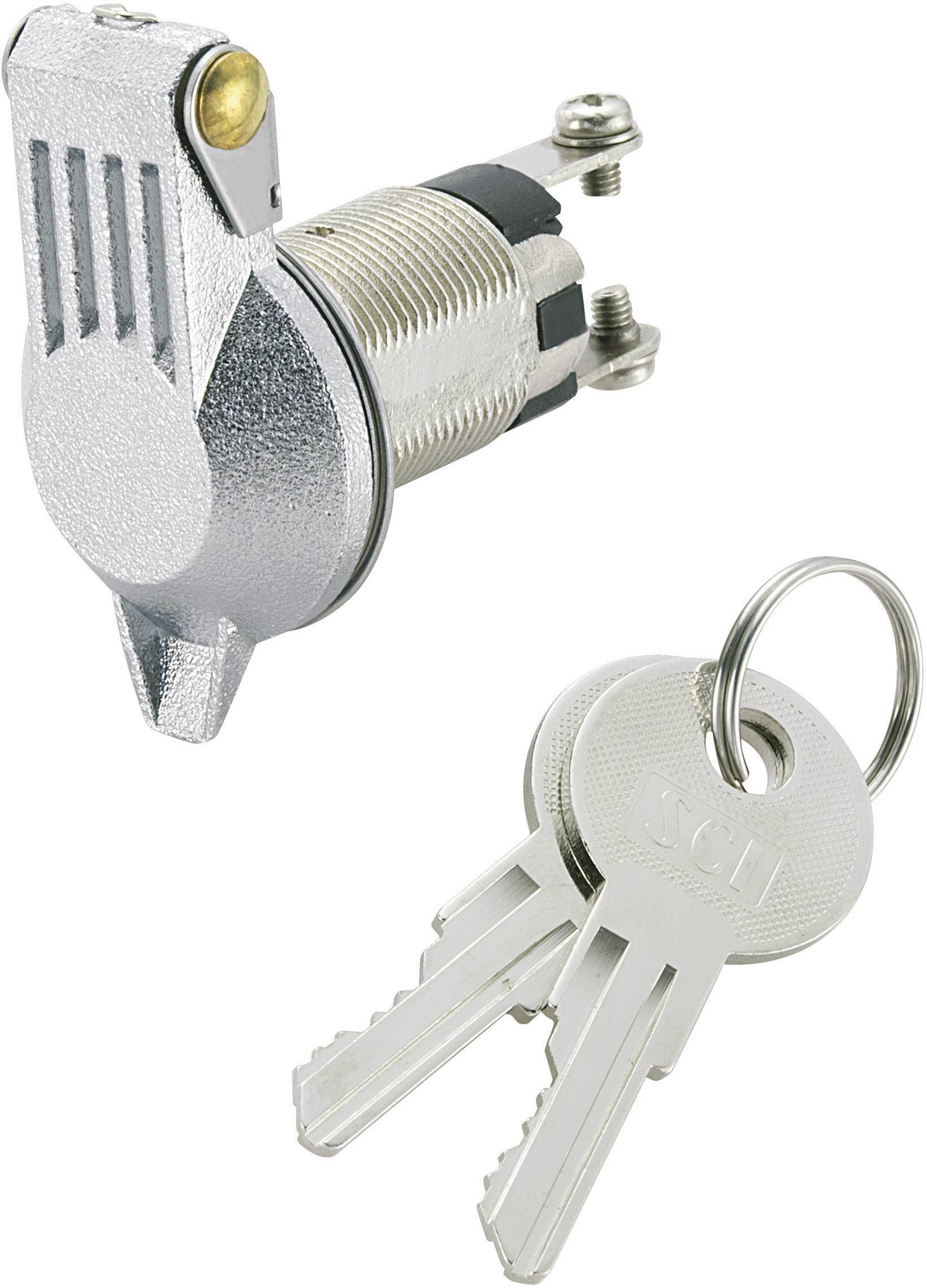 TRU Components 1588006 TC-K3-16B-06 Schlüsselschalter 24 V/DC 10 A 1 x Aus/Ein 1 x 90 ° 1 St.