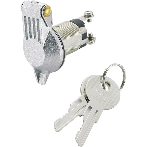 TRU Components 1588006 TC-K3-16B-06 Schlüsselschalter 24 V/DC 10A 1 x Aus/Ein 1 x 90° 1St.