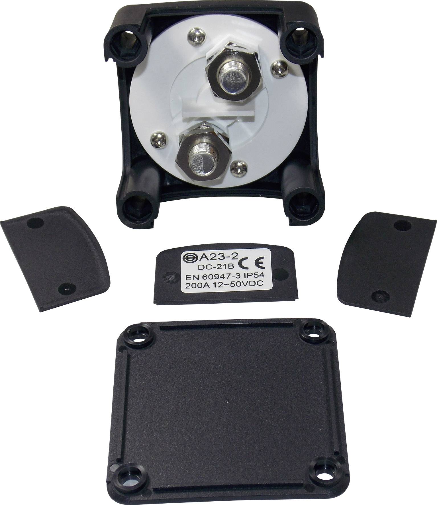 TRU Components TC-A23-2 Kfz-Batterieschalter 12 V/DC, 50 V/DC 200A 1 x Aus/Ein rastend IP54 1St.