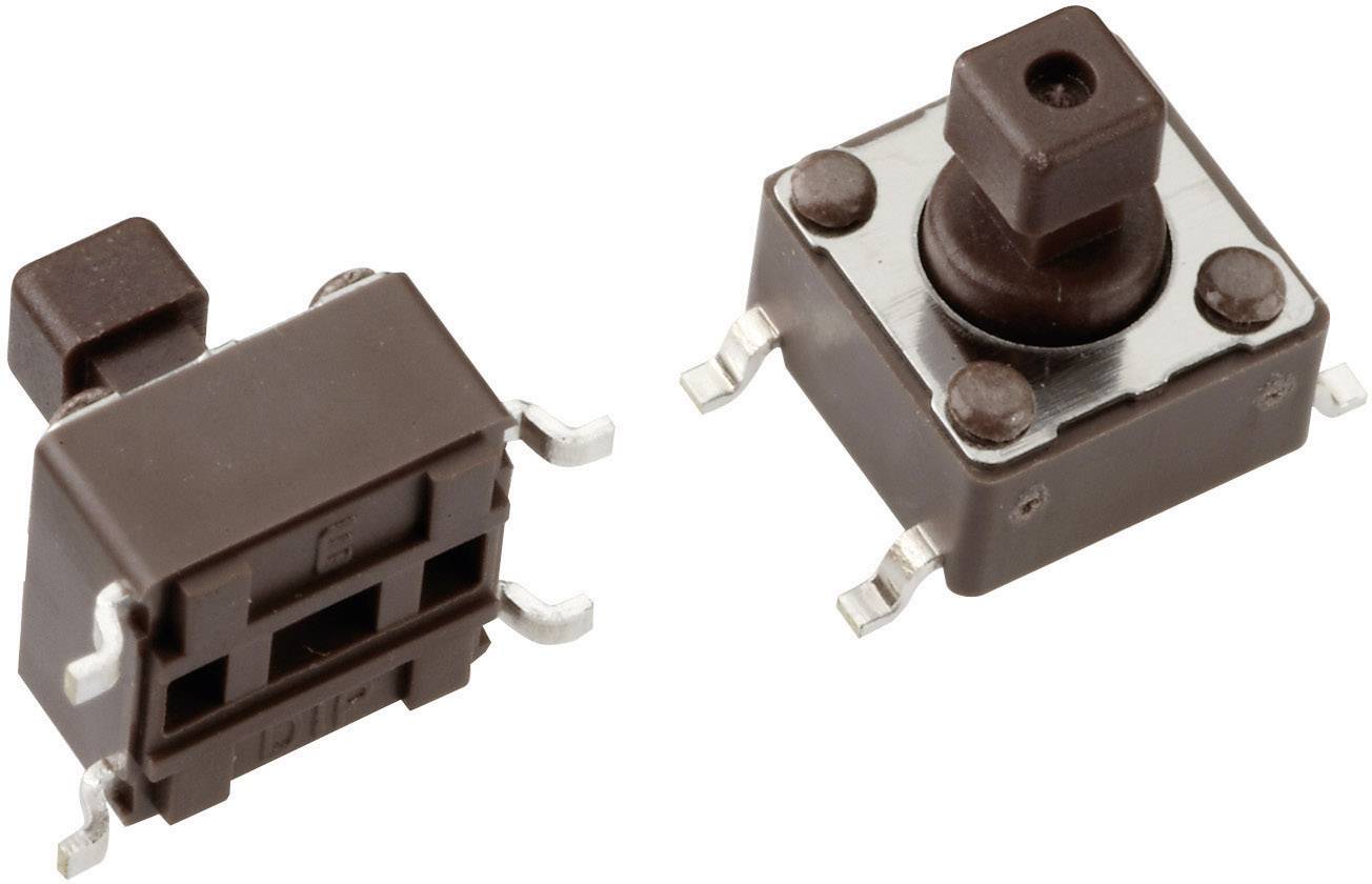 Mentor 1254.1007 1254.1007 Drucktaster 12 V/DC 0.05 A 1 x Aus/(Ein) tastend