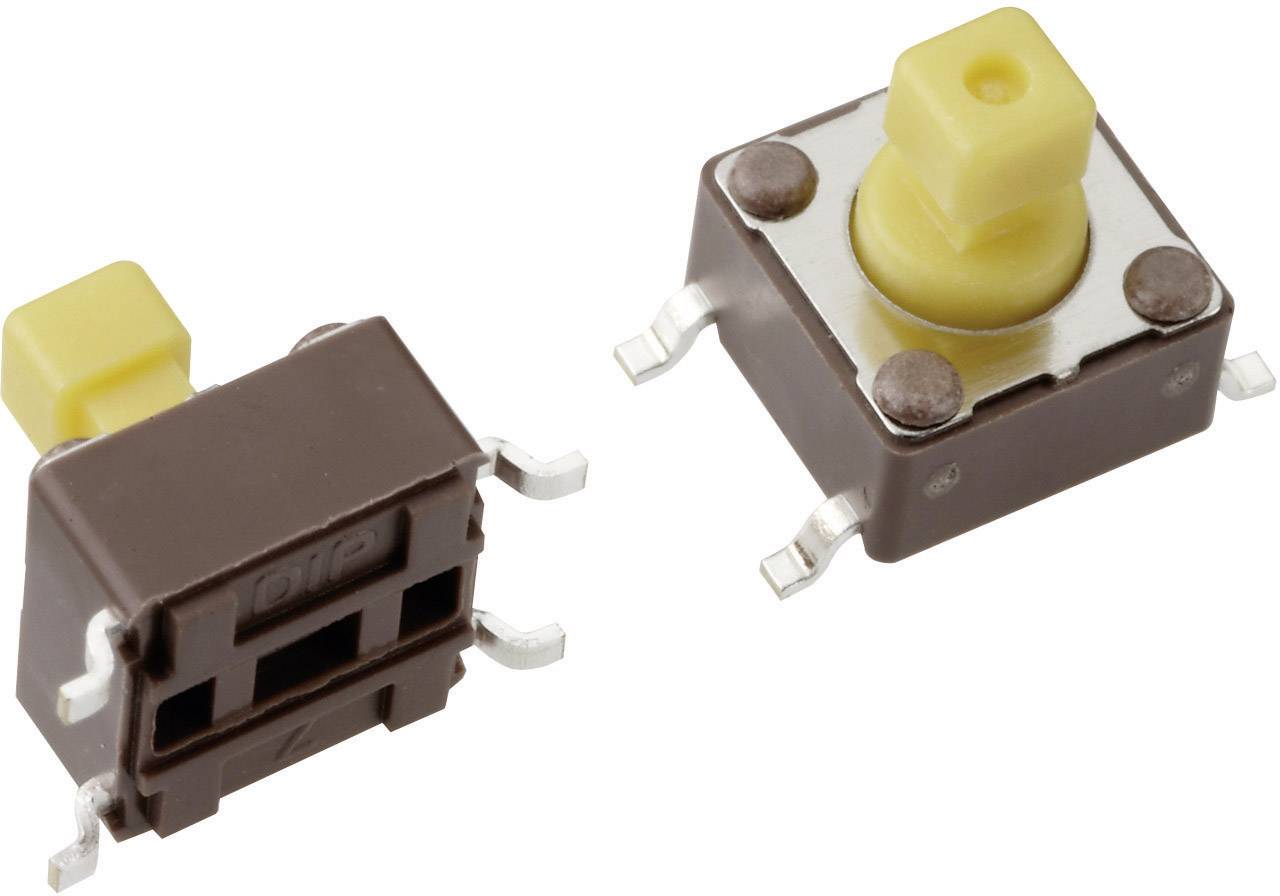 Mentor 1254.1307 1254.1307 Drucktaster 12 V/DC 0.05A 1 x Aus/(Ein) tastend