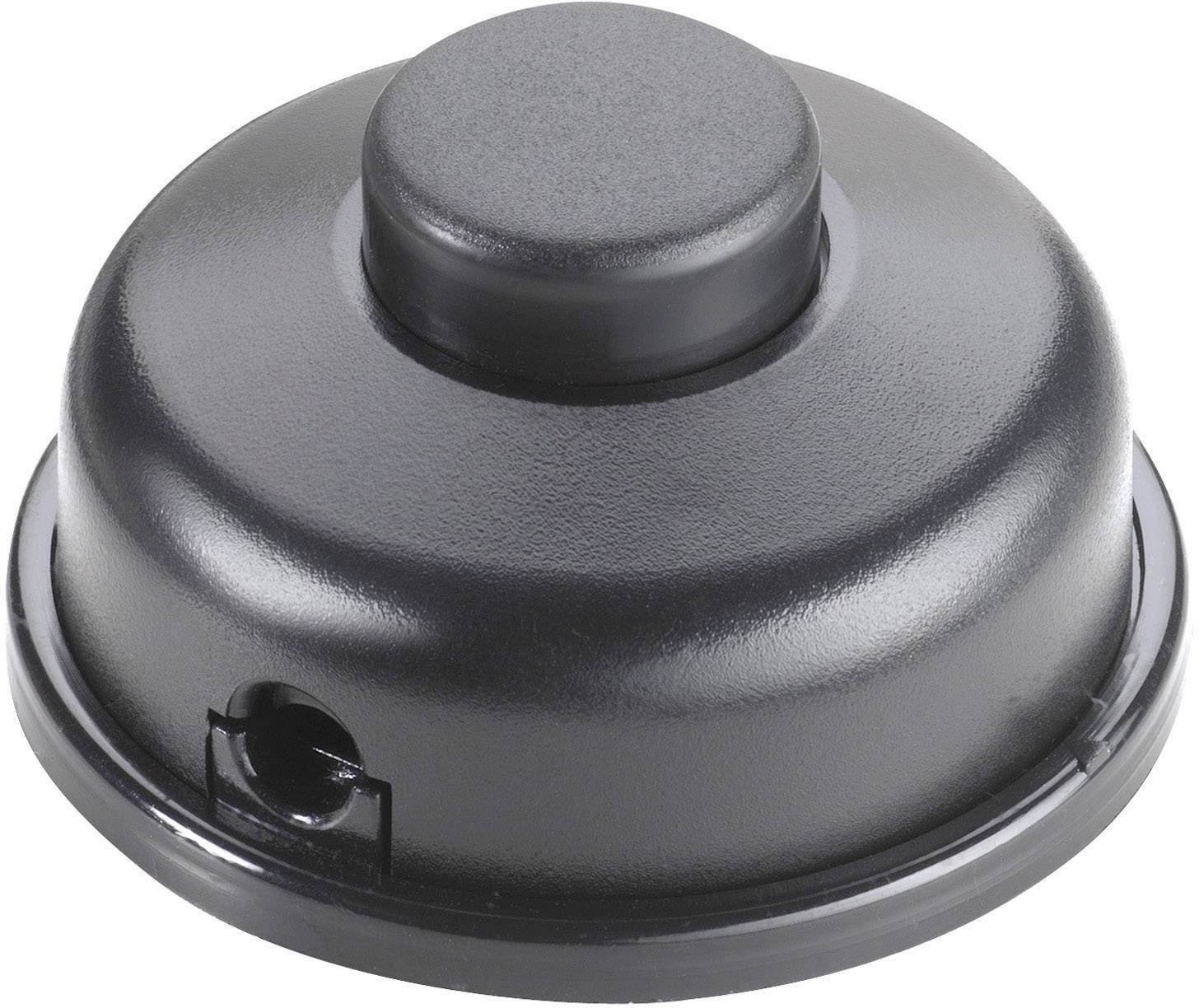 InterBär Tretschalter Schwarz 1 x Aus/Ein 6 A 1 St.