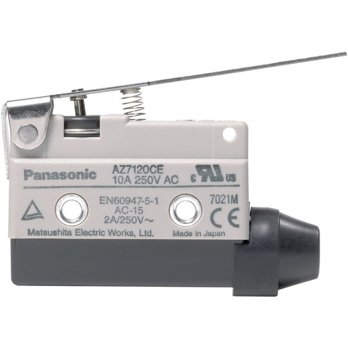 Panasonic AZ7120CEJ Endschalter 115 V/DC, 250 V/AC 10 A Metallhebel gerade tastend IP64 1 St.
