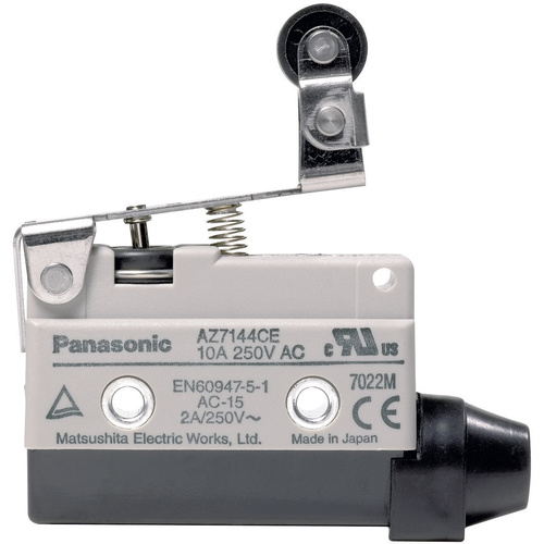 Panasonic AZ7144CEJ Endschalter 115 V/DC, 250 V/AC 10A Rollenhebel tastend IP64 1St.