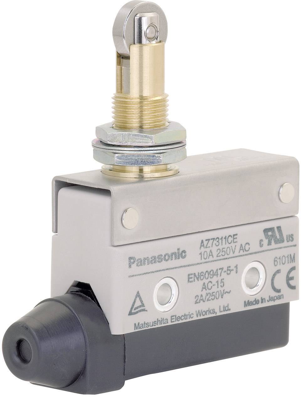 Panasonic AZ7311CEJ Endschalter 115 V/DC, 250 V/AC 10A Rollenhebel mit Schraubgewinde tastend IP64 1St.