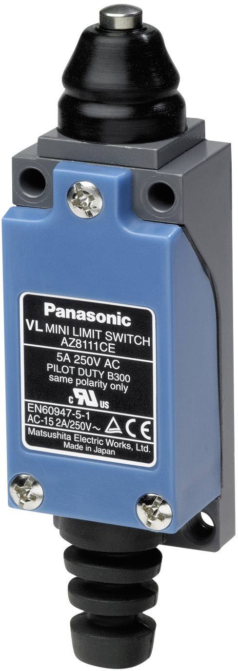 Panasonic AZ8111CEJ Endschalter 115 V/DC, 250 V/AC 5A Stößel tastend IP64 1St.