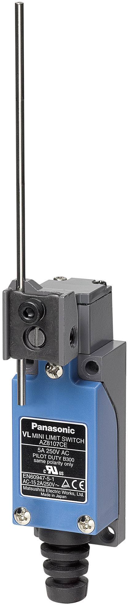 Panasonic AZ8107CEJ Endschalter 115 V/DC, 250 V/AC 5A Federstab tastend IP64 1St.