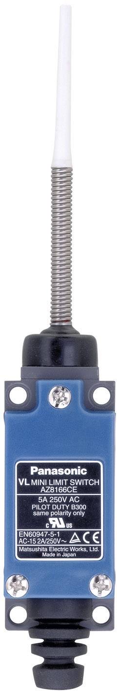 Panasonic AZ8166CEJ Endschalter 115 V/DC, 250 V/AC 5A Federstab tastend IP64 1St.