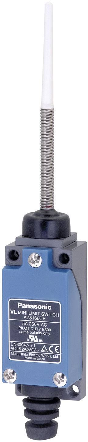 Panasonic AZ8166CEJ Endschalter 115 V/DC, 250 V/AC 5A Federstab tastend IP64 1St.