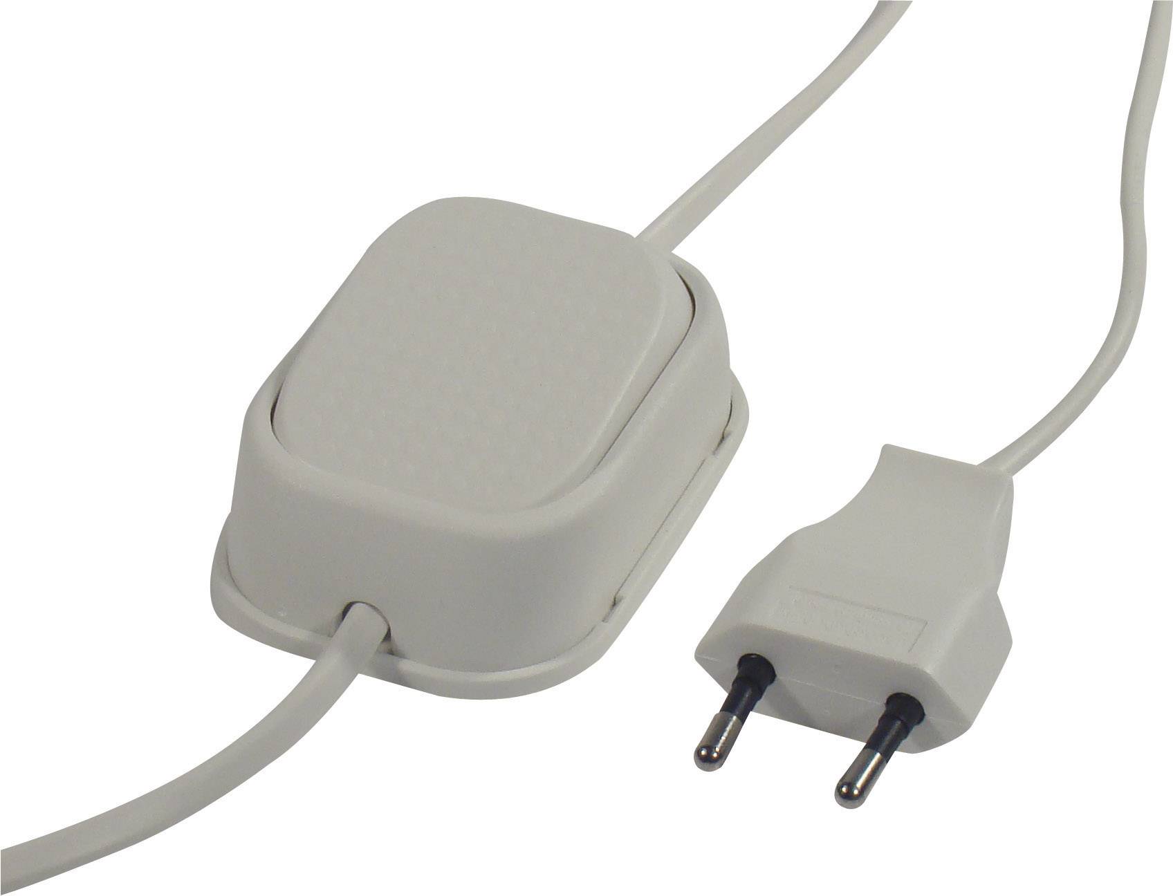 InterBär Tretschalter mit Anschlussleitung Schwarz 1 x Aus/Ein Schaltleistung (max.) 500W 1St.