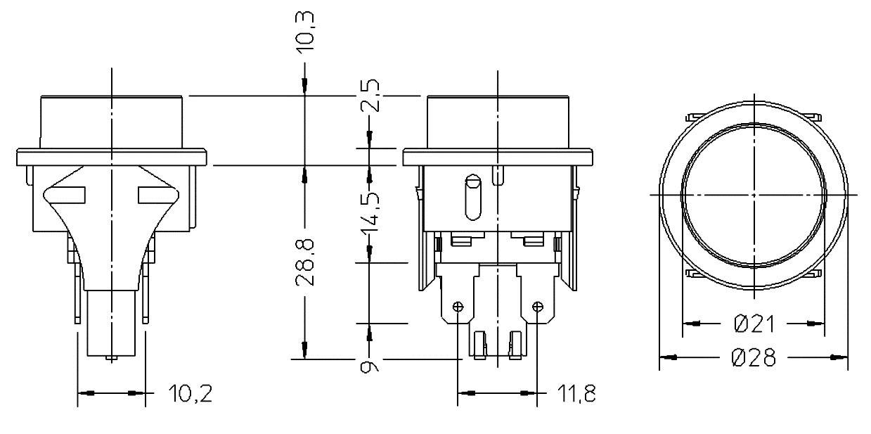 InterBär 3656-001.22 3656-001.22 Drucktaster 250 V/AC 16A 2 x Aus/(Ein) tastend IP65 1St.