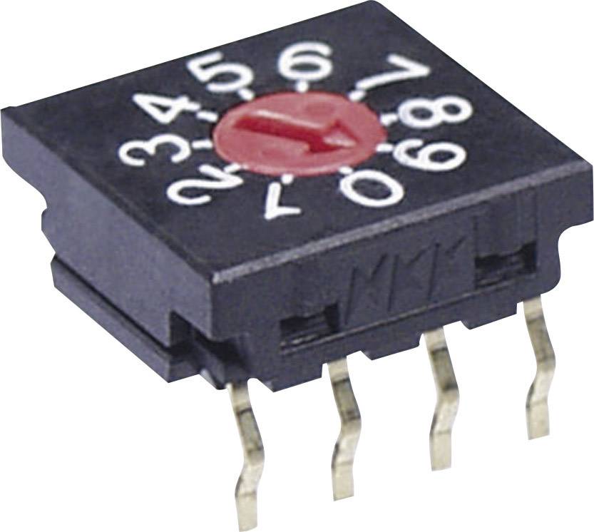 NKK Switches FR01FR10P-S Drehschalter 50 V/DC 0.1A Schaltpositionen 10 1St.