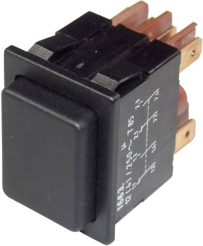 Marquardt 1663.0101 1663.0101 Drucktaster 250 V/AC 12 A 2 x Ein/(Ein) tastend (L x B) 25 mm x 33 mm