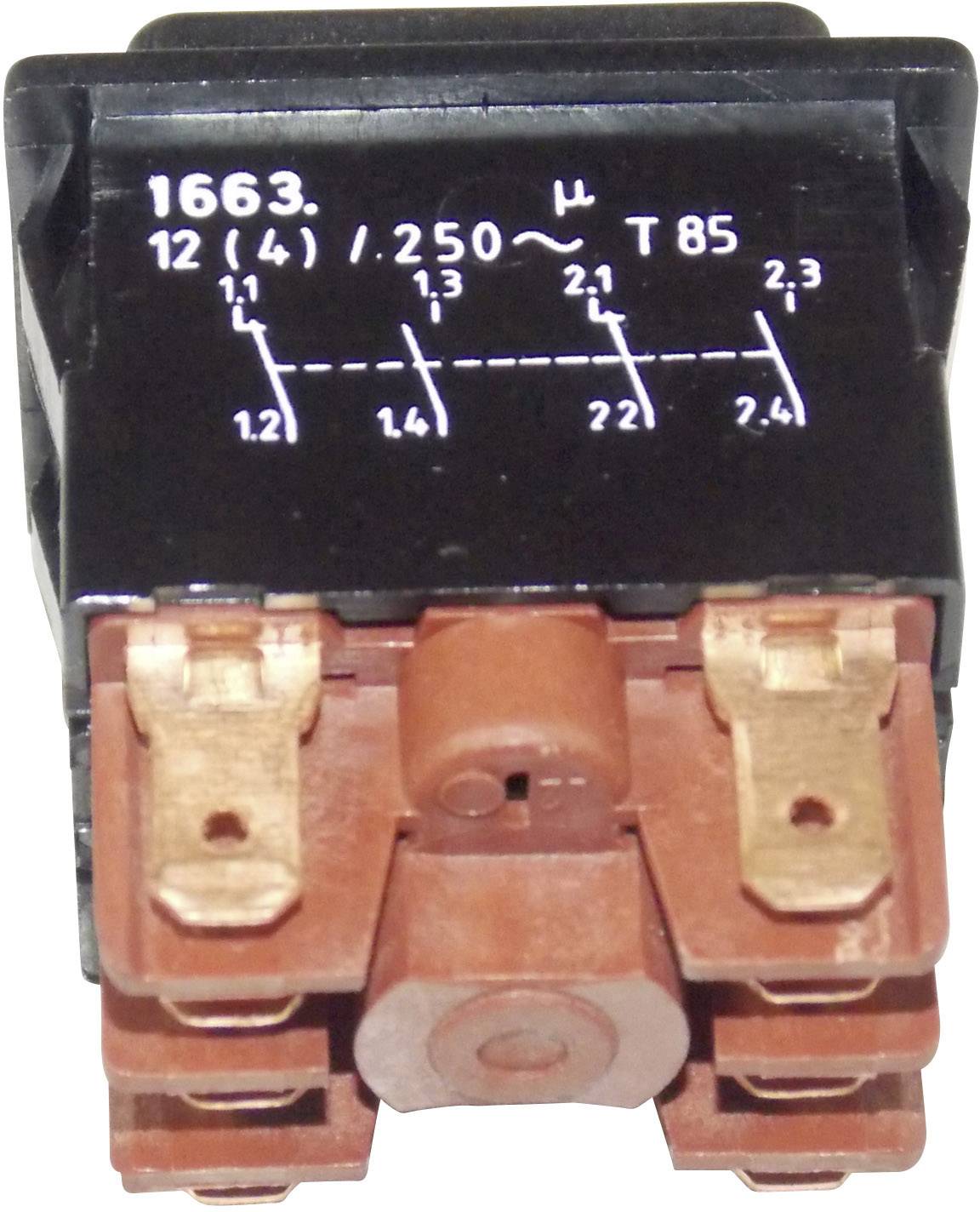 Marquardt 1663.0101 1663.0101 Drucktaster 250 V/AC 12A 2 x Ein/(Ein) tastend (L x B) 25mm x 33mm IP40 1St.