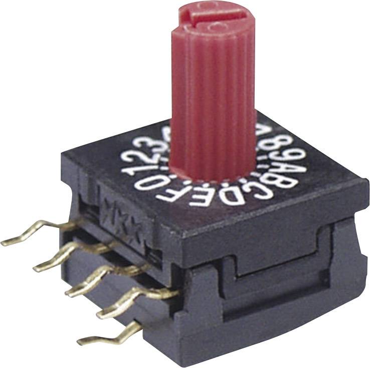 NKK Switches FR01KR16P-S Drehschalter 50 V/DC 0.1 A Schaltpositionen 16 1 St.