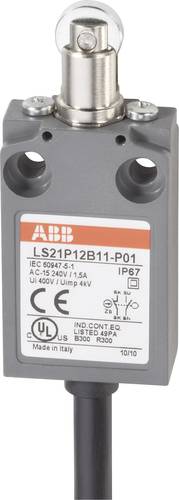 ABB LS21P12B11-P01 Endschalter 400 V/AC 5A Rollenstößel tastend IP67 1St.