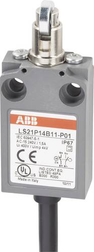 ABB LS21P14B11-P01 Endschalter 400 V/AC 5A Rollenstößel tastend IP67 1St.