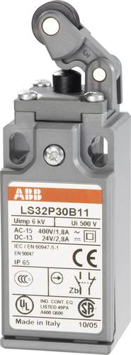 LS32P30B11 Endschalter 400 V/AC 1.8A Rollenhebel tastend IP65 1St.