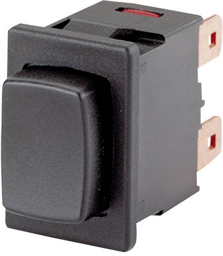 Marquardt 1683.1101 1683.1101 Druckschalter 250 V/AC 16 A 1 x Ein/Aus rastend (L x B) 21 mm x 15 mm