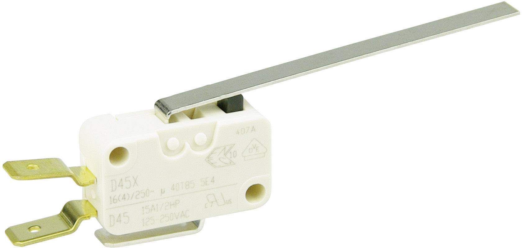 ZF D459-V3LL Mikroschalter D459-V3LL 250 V/AC 16 A 1 x Ein/(Ein) tastend