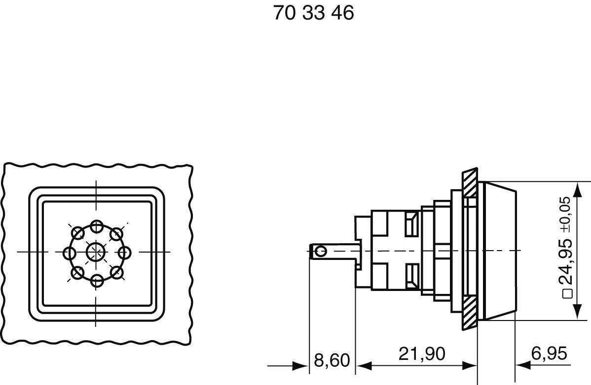 RAFI 1.30.078.001/0100 Signalgeber Geräusch-Entwicklung: 70 dB Spannung: 24 V/DC Dauerton 1St.