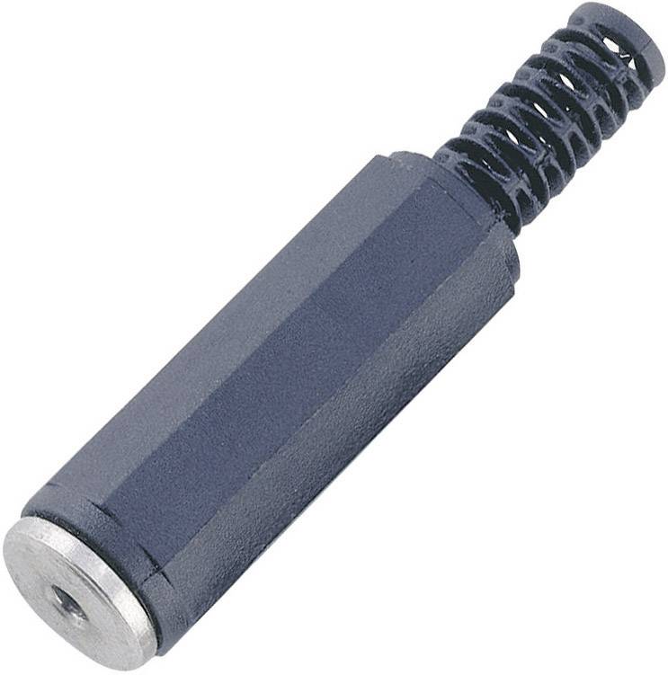 Ein Metallzylinder mit einer Feder an einem Ende und einer ebenen Fläche am anderen, möglicherweise ein Dämpfungselement.