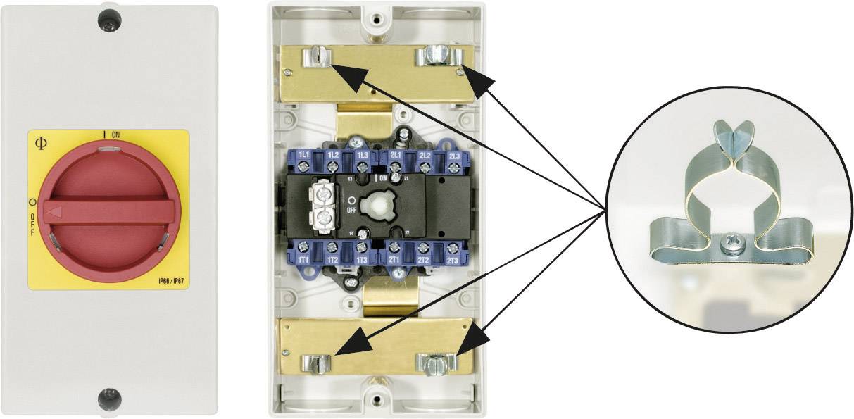 Kraus & Naimer KG64B.T206/D-A066.KL71V Reparaturschalter absperrbar 1 x 90 ° Rot, Gelb 1 St.